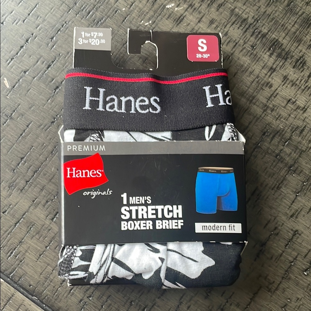 🆕Hanes Black Stretch Boxer Briefs